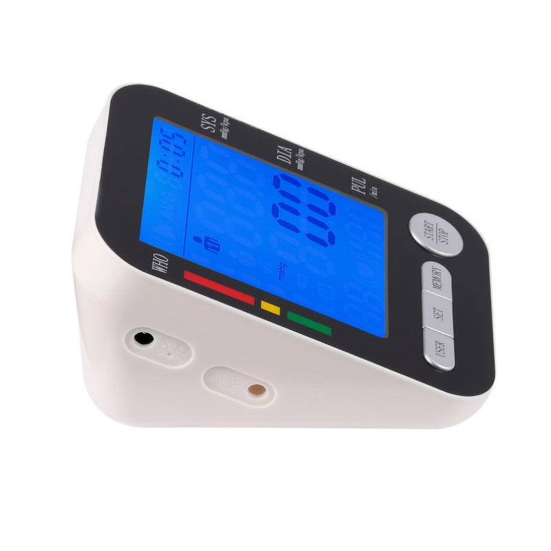 Health Care LCD Digital Upper Arm Blood Pressure Monitor USB Rechargeable Sphygmomanometer Heart Rate Monitor Meter Selling