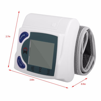 Digital LCD Wrist Blood Pressure Monitor - Best BP Device For The Home