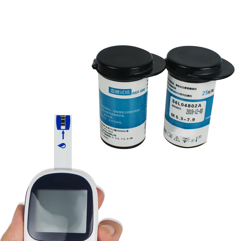 Electronic Glucometer Digital Handheld Blood Glucose Monitor Diabetes ...