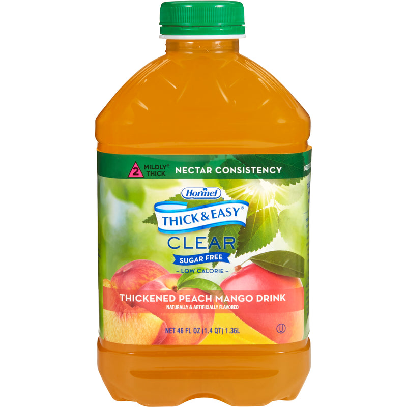 Thick & Easy® Sugar Free Nectar Consistency Peach Mango Thickened Beverage, 46-ounce Bottle, 1 Each (Nutritionals) - Img 1