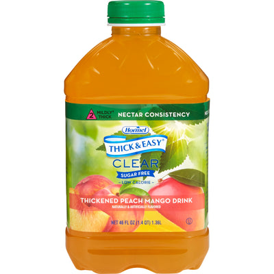 Thick & Easy® Sugar Free Nectar Consistency Peach Mango Thickened Beverage, 46-ounce Bottle, 1 Case of 6 (Nutritionals) - Img 1