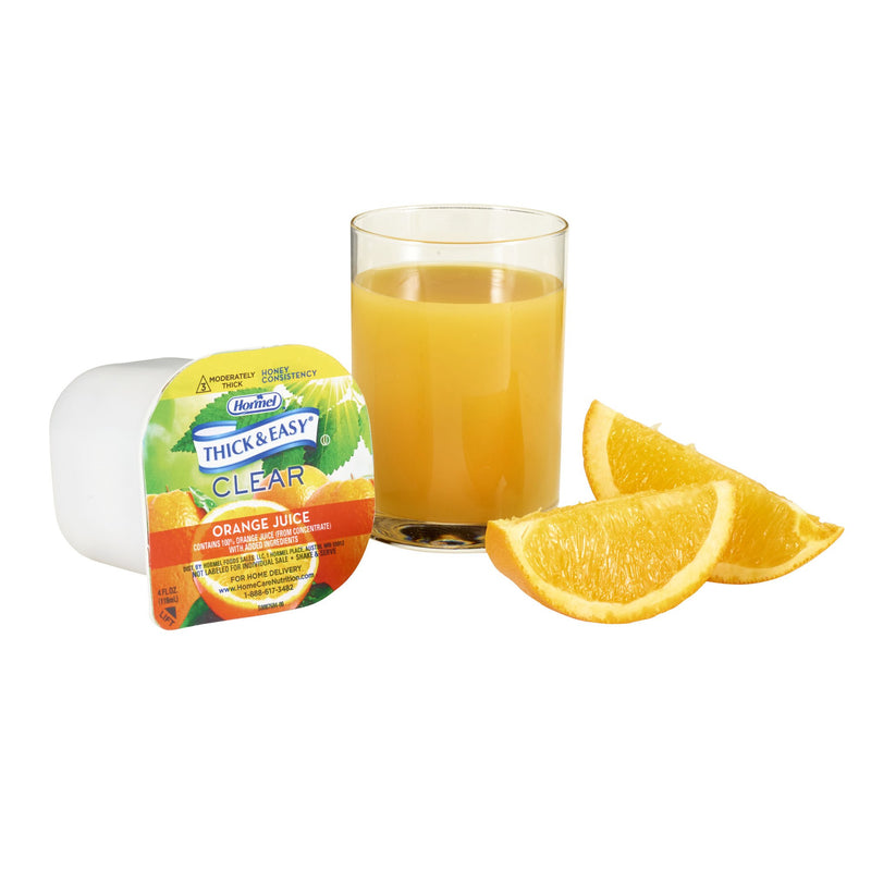 Thick & Easy® Clear Honey Consistency Orange Juice Thickened Beverage, 4-ounce Cup, 1 Case of 24 (Nutritionals) - Img 5