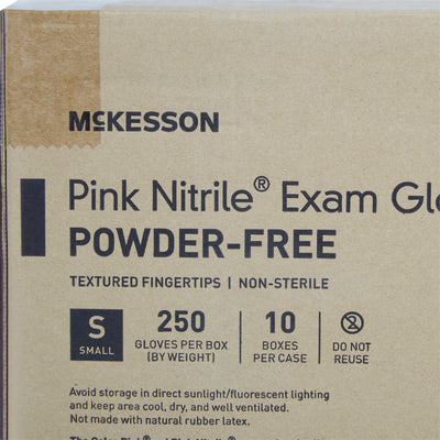 McKesson Pink Nitrile® Nitrile Exam Glove, Small, Pink, 1 Box of 250 () - Img 5