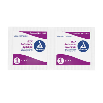 dynarex® Scented BZK Antiseptic Towelettes, Individual Packet, 1 Case of 10 (Skin Care) - Img 2