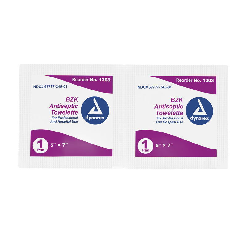 dynarex® Scented BZK Antiseptic Towelettes, Individual Packet, 1 Case of 10 (Skin Care) - Img 2