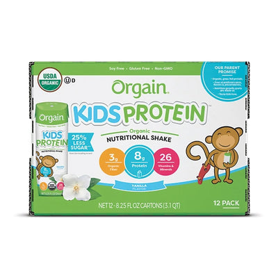 Orgain® Kids® Protein Organic Vanilla Pediatric Oral Supplement, 8.25 oz. Carton, 1 Each () - Img 2