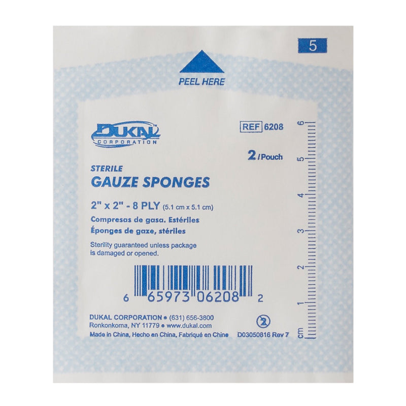 Dukal™ Sterile Gauze Sponge, 2 x 2 Inch, 1 Box of 100 (General Wound Care) - Img 3