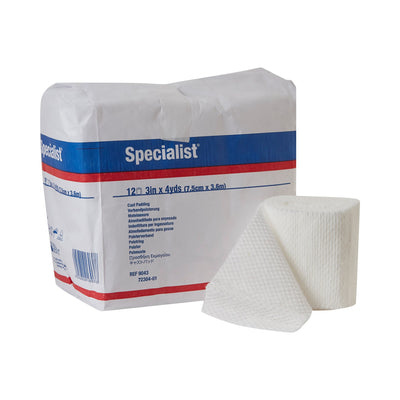 Specialist® White Cotton / Rayon Undercast Cast Padding, 3 Inch x 4 Yard, 1 Roll (Casting) - Img 1