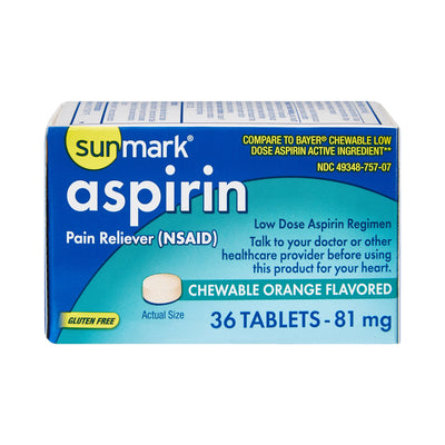 sunmark® Low Dose Aspirin Pain Relief, 1 Box of 36 (Over the Counter) - Img 5