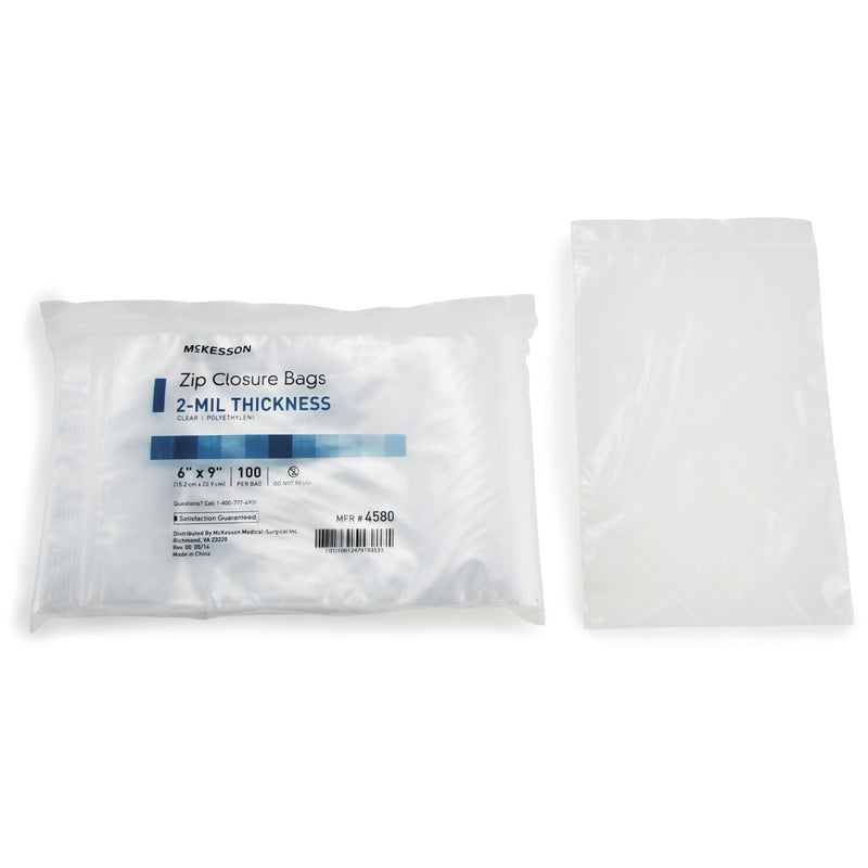 McKesson Zip Closure Bag, 6 x 9 Inches, 1 Box of 10 (Bags) - Img 5