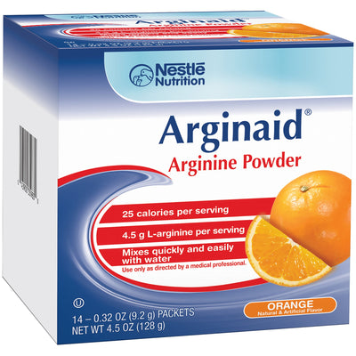 Arginaid® Orange Arginine Supplement, 0.32 oz Packet, 1 Box of 14 (Nutritionals) - Img 1
