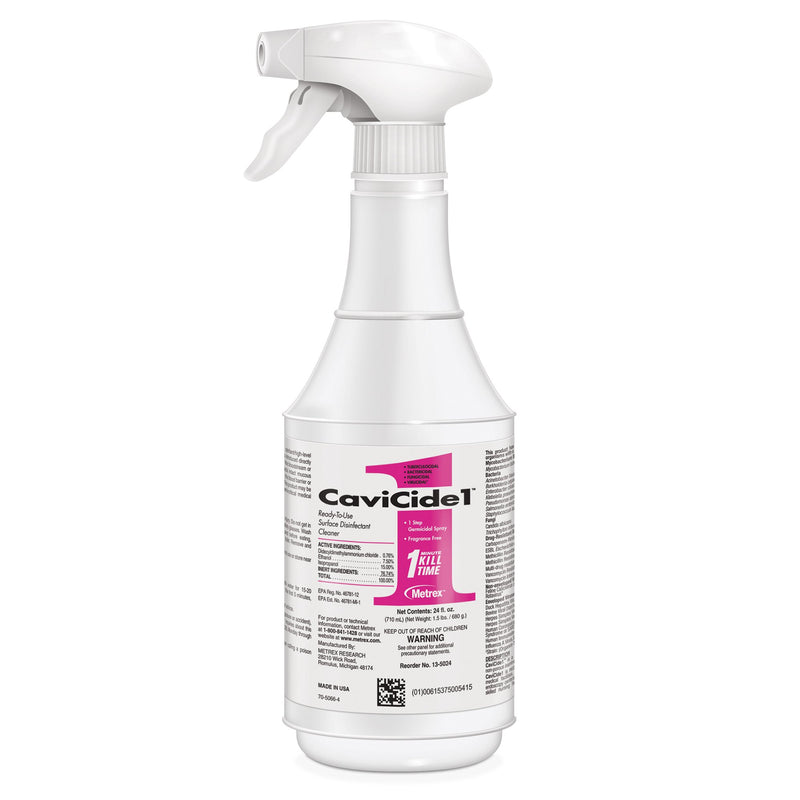 CaviCide1™ Surface Disinfectant Cleaner, 24 oz. Trigger Spray Bottle, 1 Case of 12 (Cleaners and Disinfectants) - Img 1