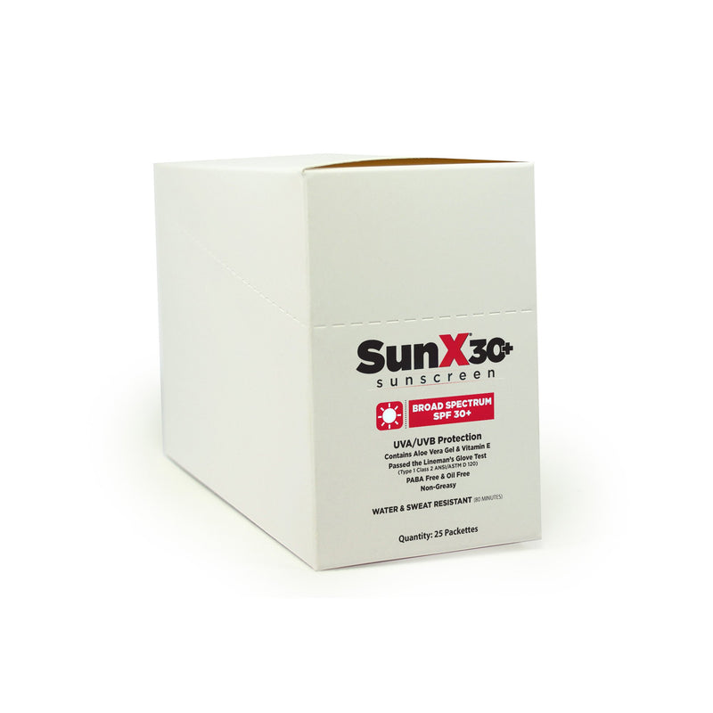 SunX® SPF 30+ Sunscreen with Dispenser Box, Individual Packet, 1 Box of 25 (Skin Care) - Img 3