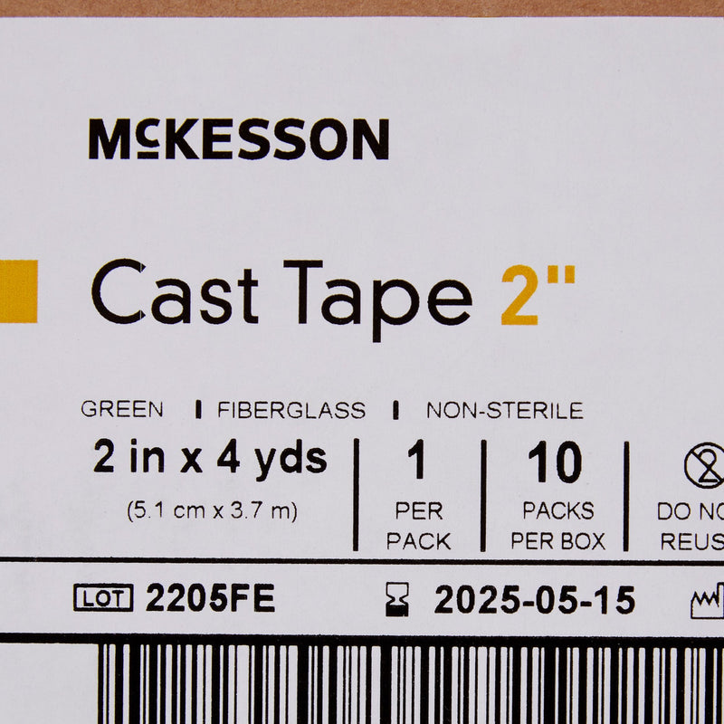 McKesson Green Cast Tape, 2 Inch x 4 Yard, 1 Box of 10 (Casting) - Img 7