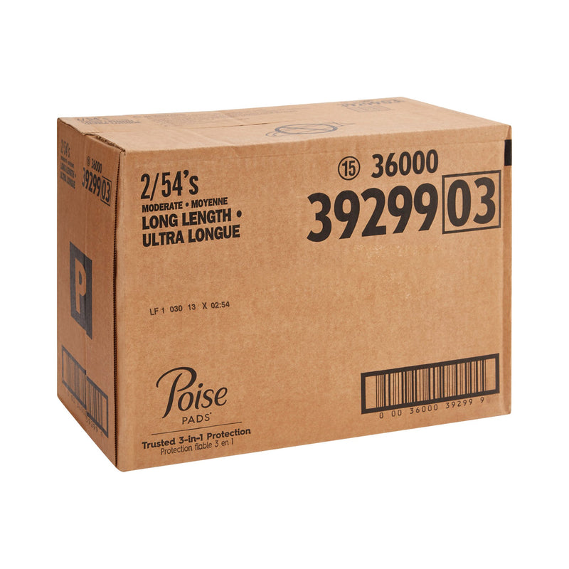 Poise Bladder Control Pads, Adult Women, Moderate Absorbency, Disposable, 12.20" Length, 1 Case of 108 () - Img 6