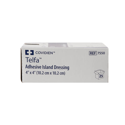 Telfa™ White Adhesive Dressing, 4 x 4 Inch, 1 Box of 25 (General Wound Care) - Img 5