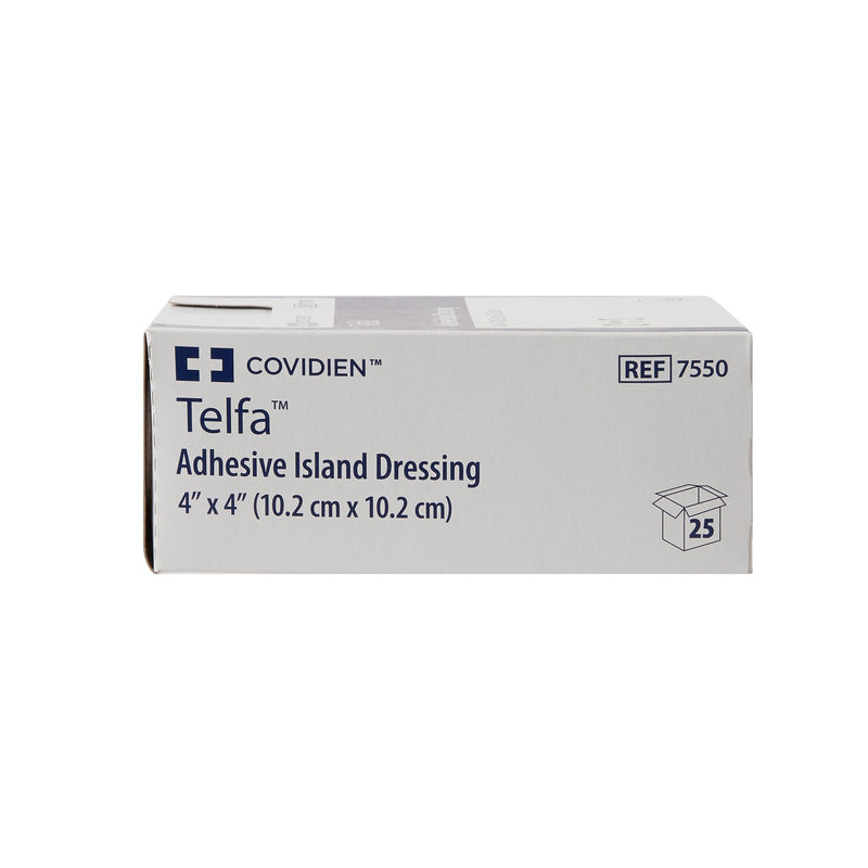 Telfa™ White Adhesive Dressing, 4 x 4 Inch, 1 Box of 25 (General Wound Care) - Img 5