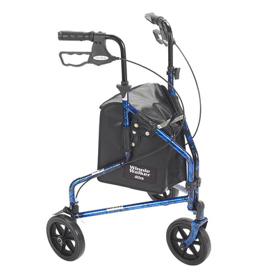 drive™ Deluxe 3 Wheel Rollator, Blue, 1 Each (Mobility) - Img 2