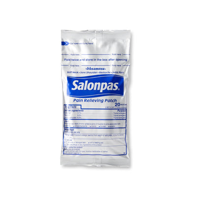 Salonpas® Camphor / Menthol / Methyl Salicylate Topical Pain Relief, 1 Box of 60 (Over the Counter) - Img 3