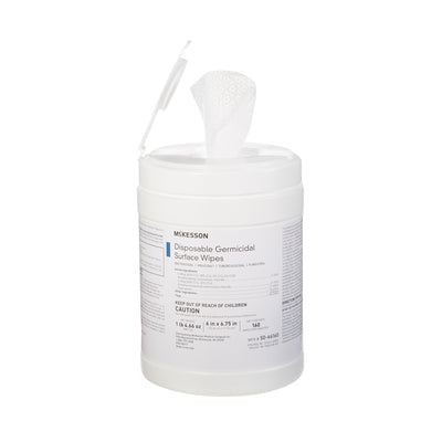 McKesson Surface Disinfectant Wipes, Large Canister, 1 Box (Cleaners and Disinfectants) - Img 2