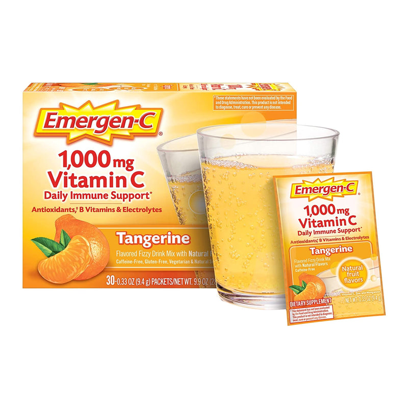 Emergen-C® Daily Immune Support, Tangerine, 1 Box of 30 (Nutritionals) - Img 2