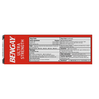 Bengay® Ultra Strength Topical Pain Relief, 1 Case of 36 (Over the Counter) - Img 3