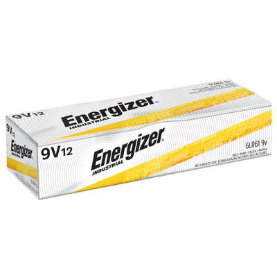 Energizer® Industrial® Alkaline Battery, 9V, 1 Case of 72 (Electrical Supplies) - Img 1