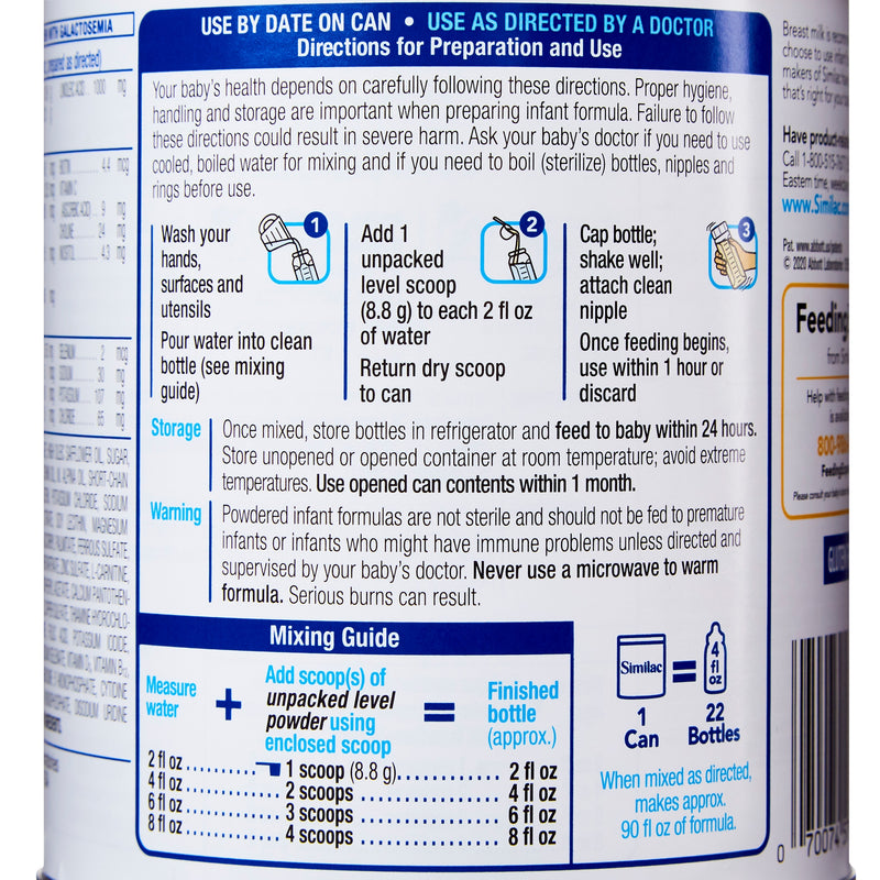 Similac® Sensitive® Powder Infant Formula, 12 oz. Can, 1 Case of 6 () - Img 4