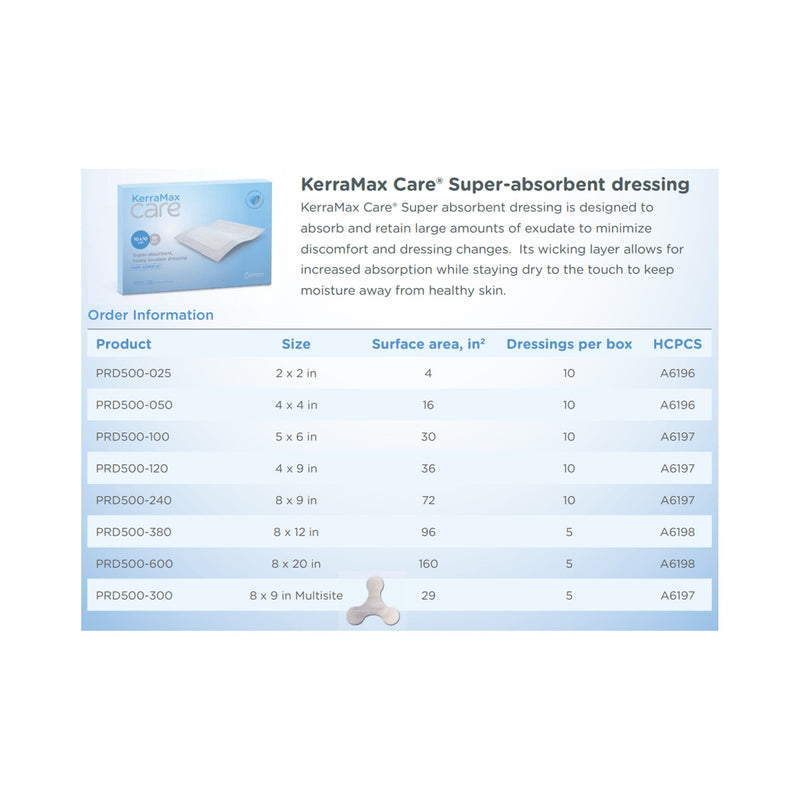 3M™ Kerramax Care™ Super-Absorbent Dressing