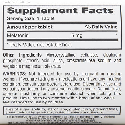 Rugby® Melatonin Dietary Supplement, 1 Bottle (Over the Counter) - Img 3