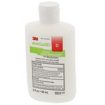 3M Avagard D Hand Antiseptic with Moisturizers, 3 fl oz Bottle, 1 Case of 48 (Skin Care) - Img 2