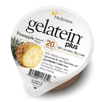 Gelatein® Plus Pineapple Oral Supplement, 4 oz. Cup, 1 Case of 36 (Nutritionals) - Img 1