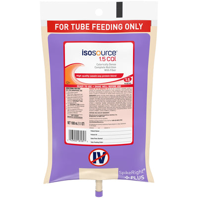 Isosource® 1.5 Cal Tube Feeding Formula, 33.8 oz. Bag, 1 Each (Nutritionals) - Img 1