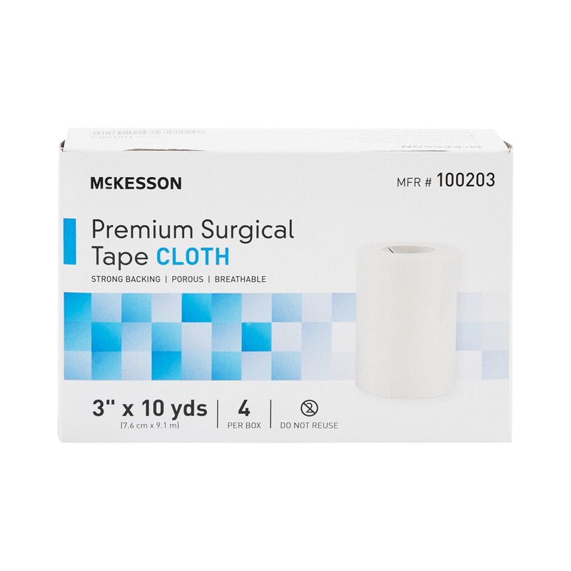 McKesson Paper Medical Tape, 1/2 Inch x 10 Yard, White, 1 Case of 240