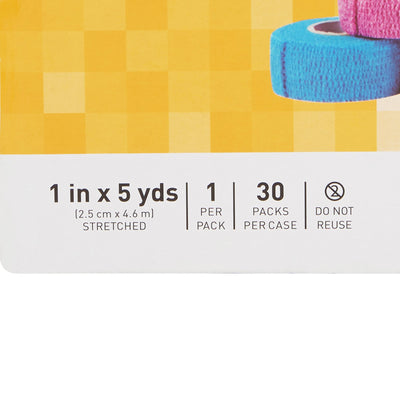 McKesson Self-adherent Closure Cohesive Bandage, 1 Inch x 5 Yard, 1 Case of 30 (General Wound Care) - Img 3