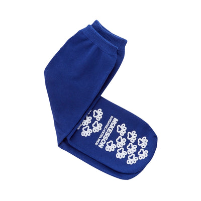 McKesson Terries™ Adult Slipper Socks, Bariatric / X-Wide, Royal Blue, 1 Case of 48 (Slippers and Slipper Socks) - Img 2