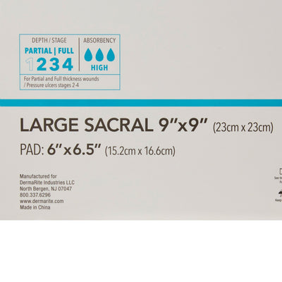 ComfortFoam™ Border Silicone Adhesive with Border Silicone Foam Dressing, 9 x 9 Inch, 1 Box of 5 (Advanced Wound Care) - Img 3