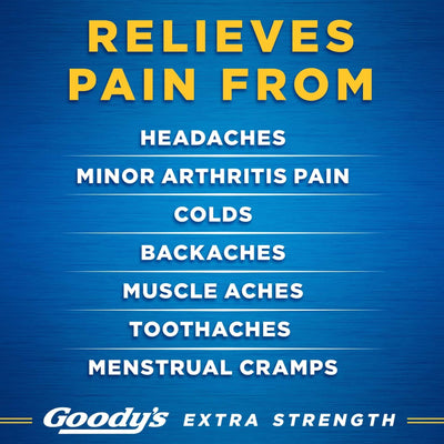 Goody's® Extra Strength Acetaminophen / Aspirin / Caffeine Pain Relief, 1 Pack of 6 (Over the Counter) - Img 4