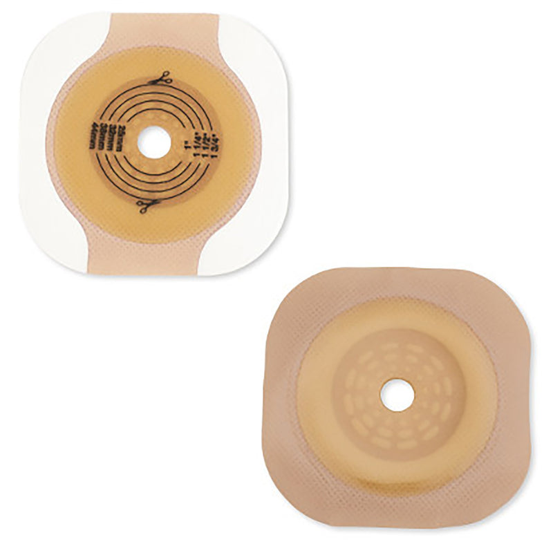 New Image Flat CeraPlus Skin Barrier, Extended Wear, Beige, 2.25" Flange, 1.75" Opening, 1 Box (Barriers) - Img 1