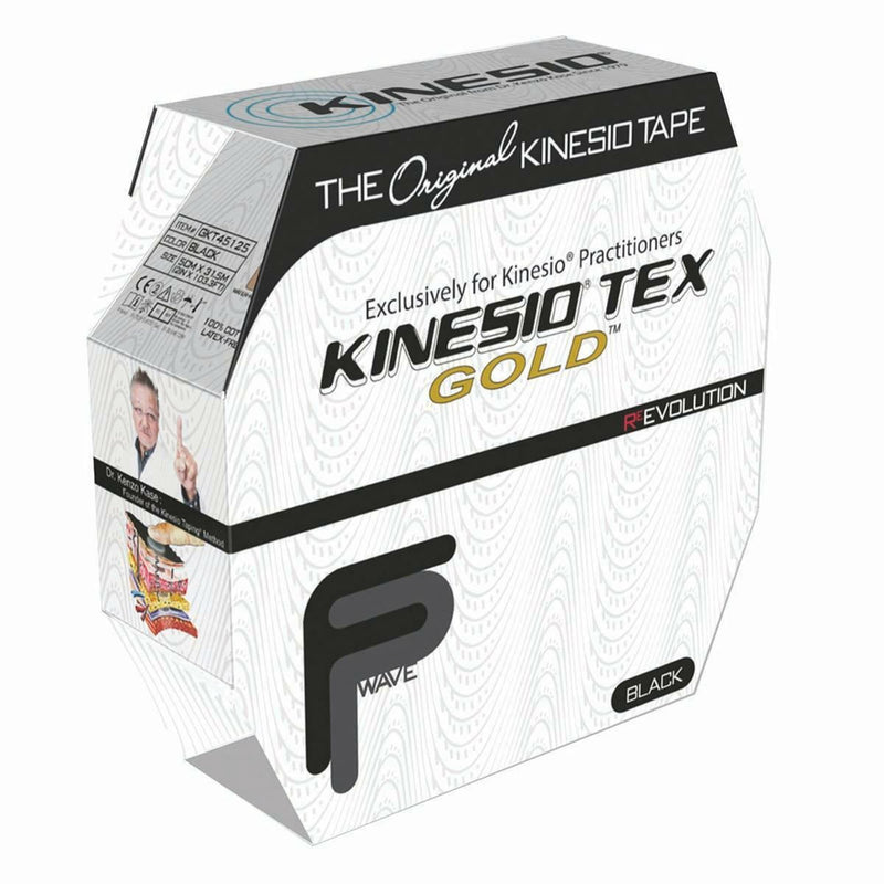 Kinesio® Tex Gold™ Cotton Kinesiology Tape, 2 Inch x 34 Yard, Black, 1 Box (General Wound Care) - Img 3