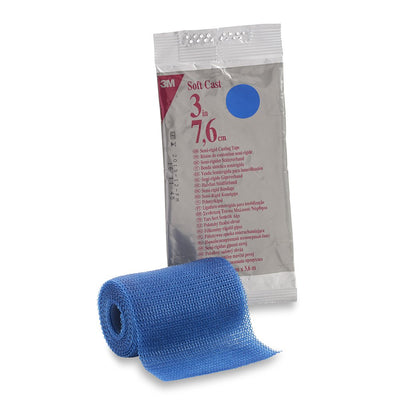 3M™ Scotchcast™ Soft Cast Tape, Blue, 3 Inch x 12 Foot, 1 Case of 10 (Casting) - Img 1