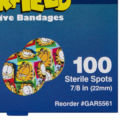 ASO Round Kid Design (Garfield) Adhesive Spot Bandage, 7/8 Inch, 1 Box (General Wound Care) - Img 4