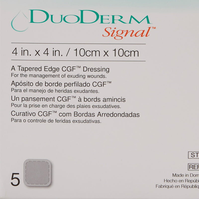 DuoDerm® Signal® Hydrocolloid Dressing, 4 x 4 Inch, 1 Box of 5 (Advanced Wound Care) - Img 4