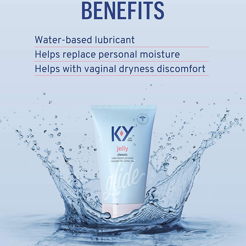 K-Y® Water / Glycerin / Hydroxyethylcellulose Personal Lubricant, 1 Each (Over the Counter) - Img 2