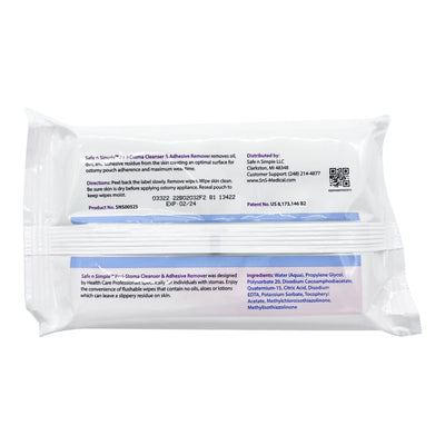 Safe n Simple Adhesive Remover Wipes, 1 Pack of 50 (General Wound Care) - Img 3