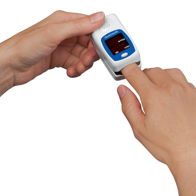 SmartHeart Fingertip Pulse Oximeter, Talking Blood Oxygen Saturation Monitor, 1 Each (Oximetry) - Img 6