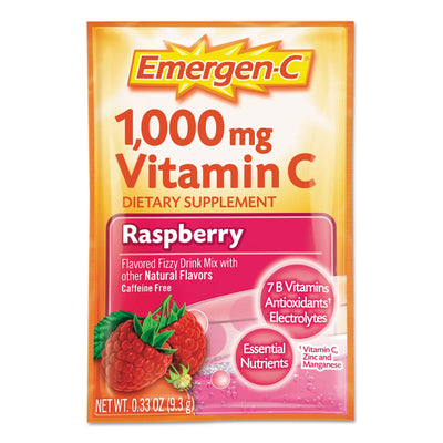 Emergen-C® Daily Immune Support, Raspberry Flavor, 1 Box of 30 (Nutritionals) - Img 1