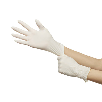 McKesson Confiderm® Latex Exam Glove, Small, Ivory, 1 Box of 100 () - Img 4