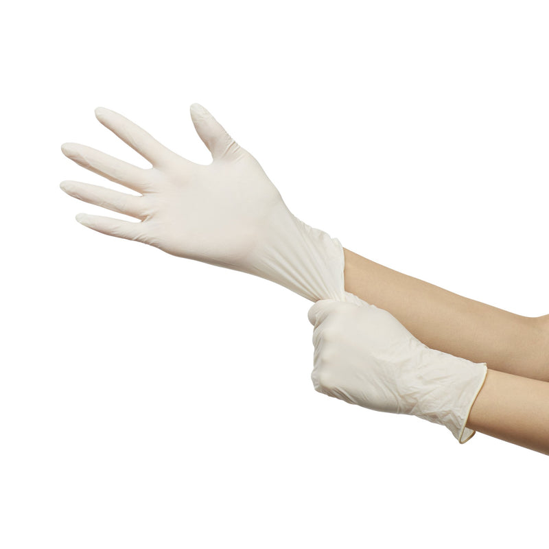 McKesson Confiderm® Latex Exam Glove, Small, Ivory, 1 Box of 100 () - Img 4