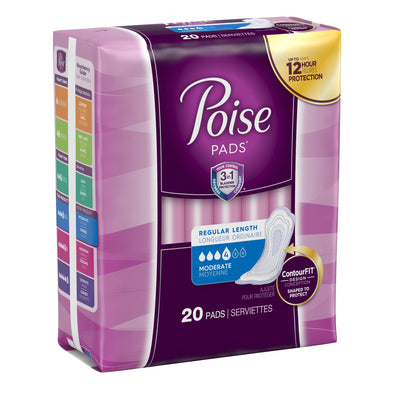 Poise Bladder Control Pads, Adult Women, Disposable, 1 Pack of 20 () - Img 4